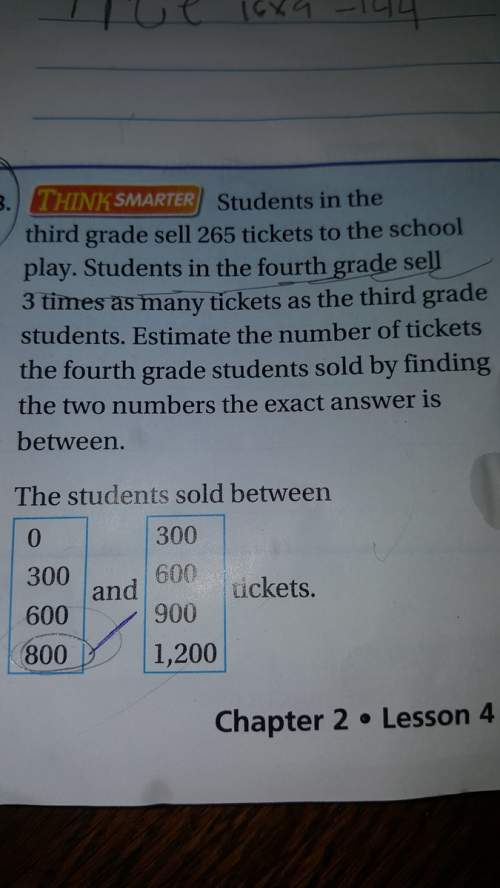 Estimate the number of tickets the 4th graders so by finding the two numbers the exact answer is bet