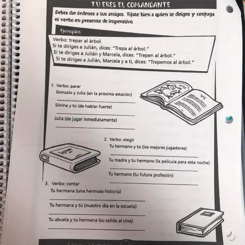 Hello! can someone me with this spanish homework?