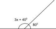 The angles below are supplementary. what is the value of x?
