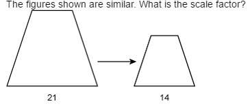 The figures shown are similar. what is the scale factor?  a.1/3
