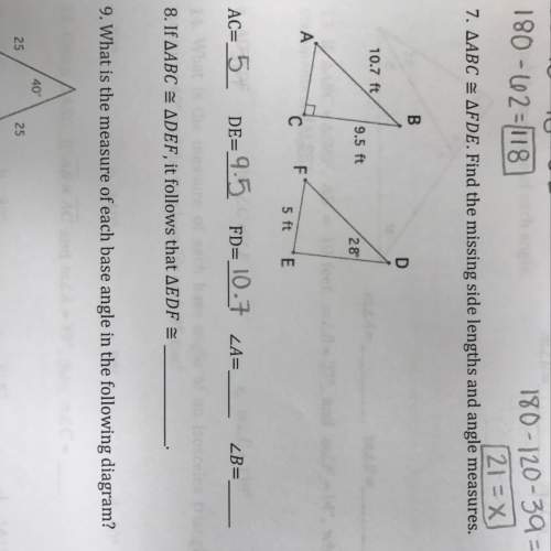 If question 7, how do you solve for the angles