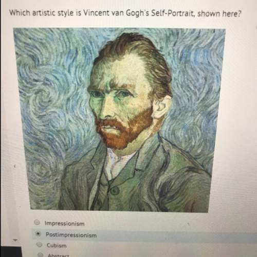 Which artistic style is vincent van gogh's self-portrait showing here?
