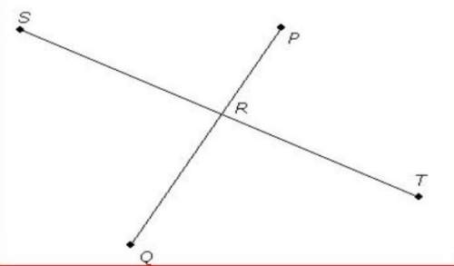 Segment pq bisects segment st at point r. sr=2x+2 and st=40 find the length