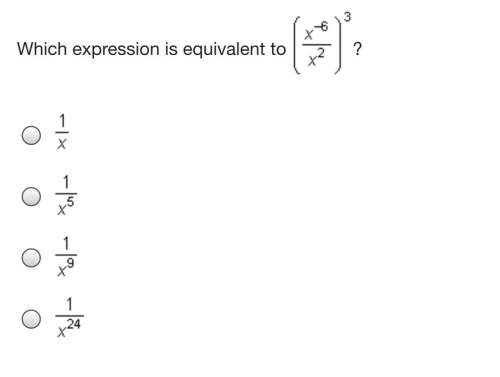 Which expression is equivalent to the equation