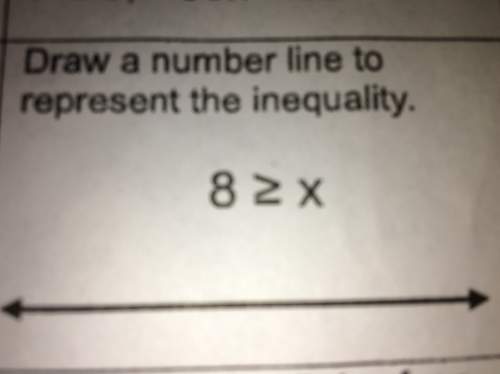 Draw a number line to represent the inequality. 8&gt; x