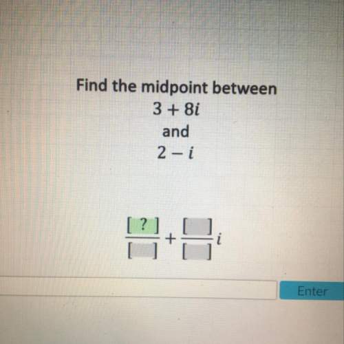 Find the midpoint between 3+8i and 2-i