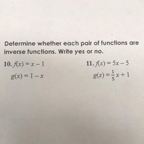 Determine whether each pair is a function