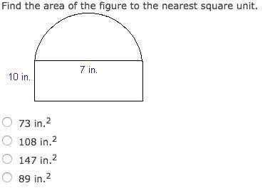 Find the area of the figure to the nearest square unit.