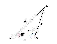 calculate the side lengths a and b to two decimal places. a. a = 11.40 and b = 13
