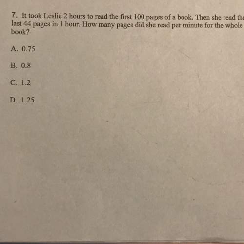 What is the answer  a.0.75 b.0.8 c.1.2 d.1.25