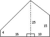 4.find the area of the irregular figure. ( asap &lt; ) a. 432 units² b. 438 units²