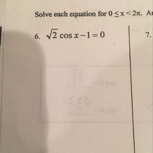 Solve equation for 0 &lt; x &lt; 2pi