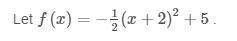 What is the average rate of change for the quadratic function from x=−3 to x = 1?