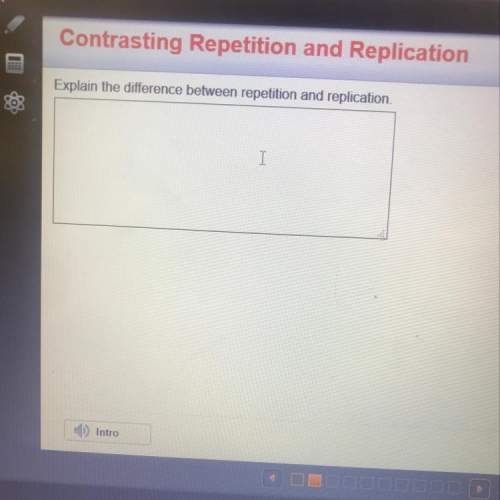 Explain the difference between repetition and replication