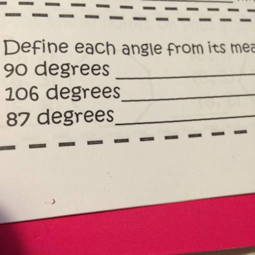 What does all three of these mean this is what the sentence is for to figure it define each angle f