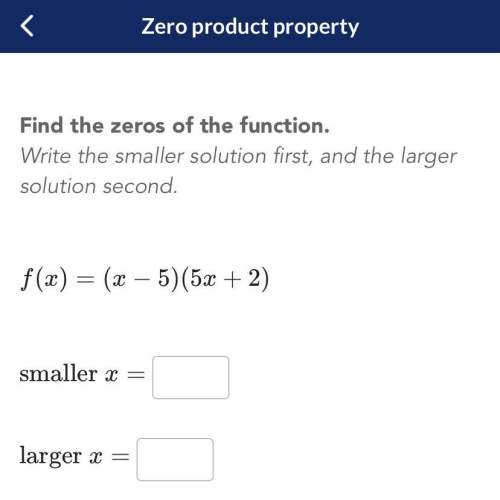 What is the smaller x and what is the larger x?