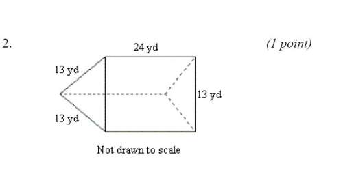 For questions 1–2, find the volume of the given prism. round to the nearest tenth if necessary. 1. (