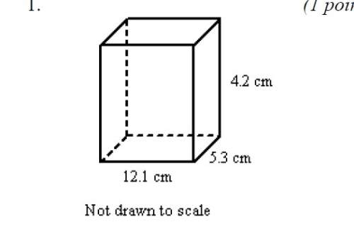 For questions 1–2, find the volume of the given prism. round to the nearest tenth if necessary. 1. (