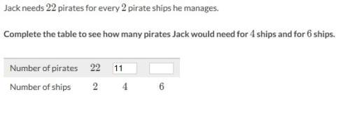 Jack needs 22 pirates for every 2 pirate ships he manages. number of pirates 22/ b