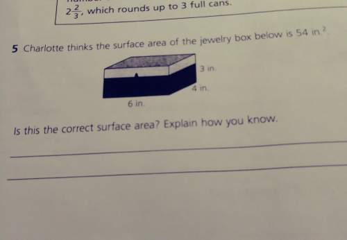 Is this the correct surface area? explain how you know
