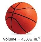 The basketball shown is packaged in a box that is in the shape of a cube. the edge length of the box