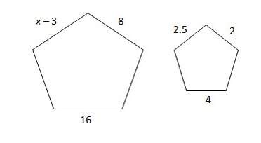 The polygon are similar, but not necessarily drawn to scale. find the value of x. brainiest