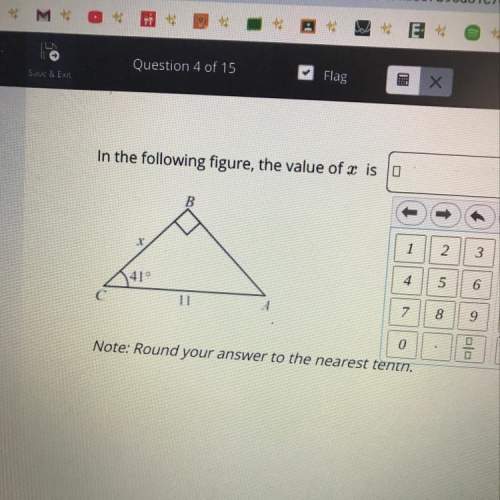 In the following figure, the value of x  answer by tomorrow, 15 points