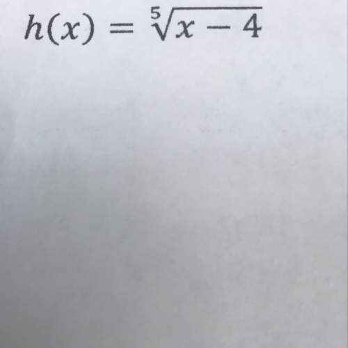 What is the inverse of the following function?