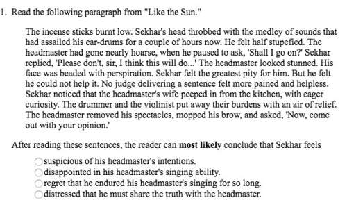 After reading these sentences, the reader can most likely conclude that sekhar feels: