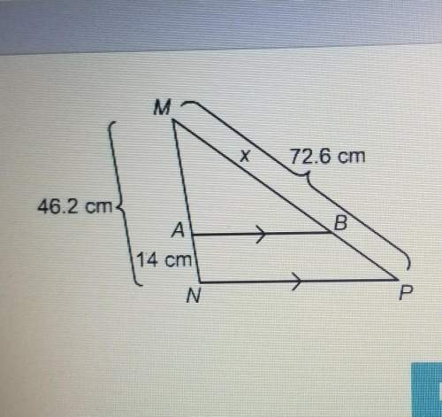 What is the value of x ? need the answer quick