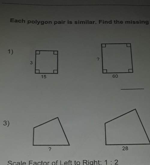 Each polygon pair is similar. find the missing side length