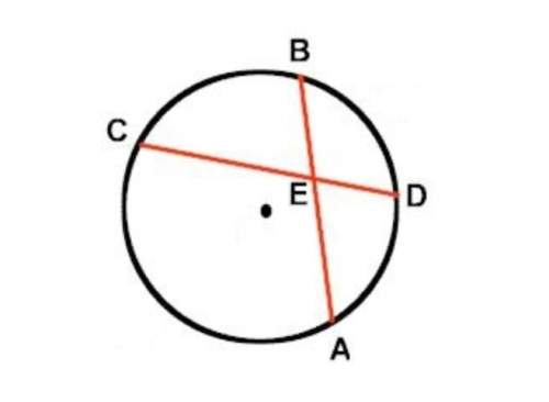 ∠aed is formed inside a circle by two intersecting chords. if minor arc bd = 82 and minor arc ca = 1