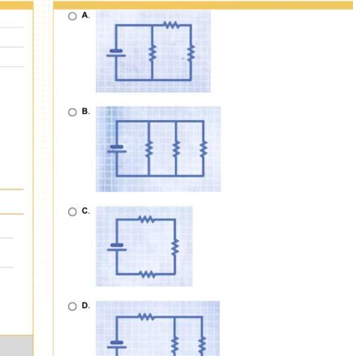 Which circuit shows three non-identical resistors with the same current?