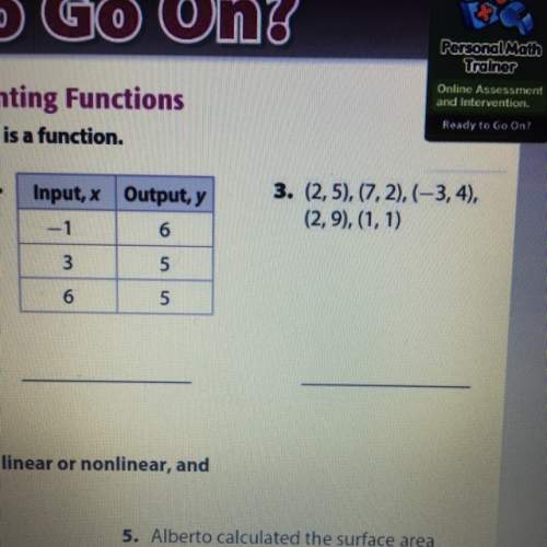 Determine whether relationship is a function? me