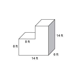 What is the surface area of the figure?  a. 428 ft2 b.