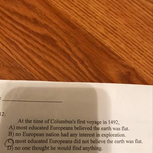 At the time of columbus's first voyage,