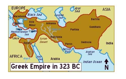 The map above shows the expansion of the greek empire. which statement best describes the greeks dur