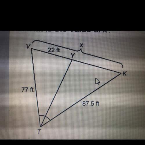 What’s the value of x ?  a. 18ft  b. 47ft c. 8ft  d. 25 ft