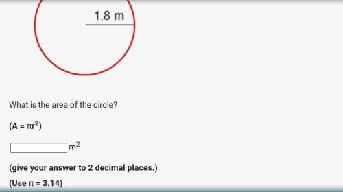 What is the area of the circle?
