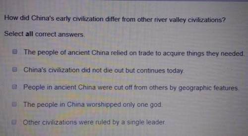 How did china's early civilization differ from other river valley civilizations?