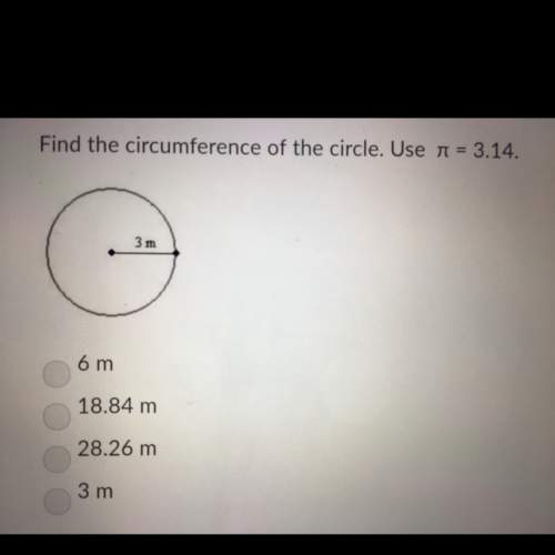 Find the circumstances of the circle