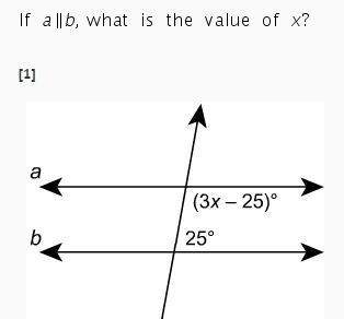 If a || b, what is the value of x?  i am truly clueless as to how to figure this one