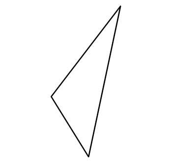 Which terms accurately classify this triangle?  choose exactly two answers that are corr