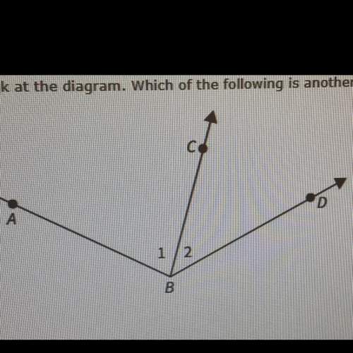 Look at the diagram. which is of the following is another name &lt; 2?  a. &lt; dcb &lt;