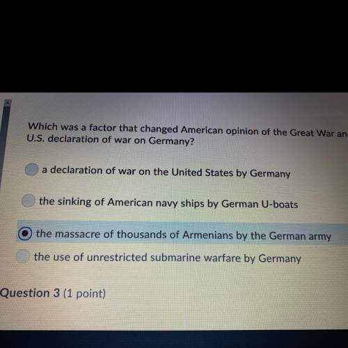 Which was the factor that change the american opinion of the great war any eventually lead to a us d