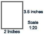 (05.01)a scale drawing of a bathroom is shown below: a rectangle is shown. the length of the rectan