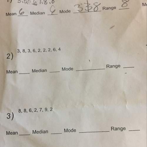 How to find the mean mode median and the range