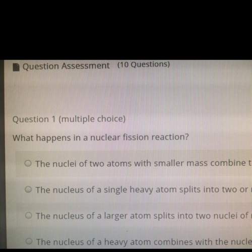 What happens in a nuclear fission reaction