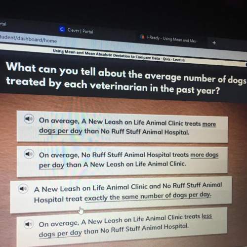 What can you tell about the average number of dogs treated by each veterinarian in the past year
