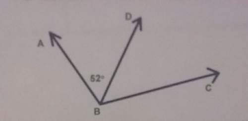 The measure of angle abc is 102 degrees, find the measure of angle dbc